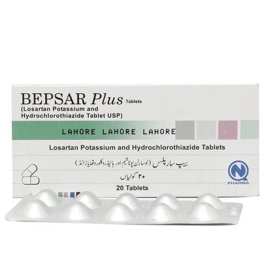 Bepsar Plus Tablet – Losartan & Hydrochlorothiazide for Blood Pressure Control