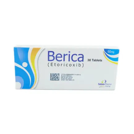 Berica 60mg Tablets 30s – Etoricoxib NSAID for Pain & Inflammation 01