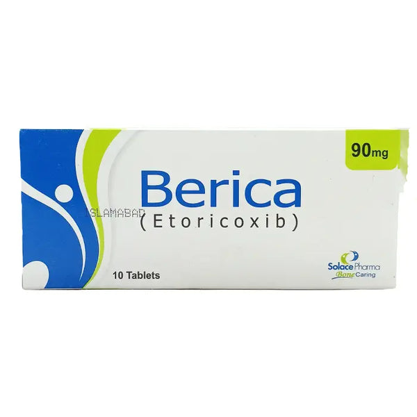 Berica 90mg Tablets 10s – Etoricoxib NSAID for Pain & Inflammation 01