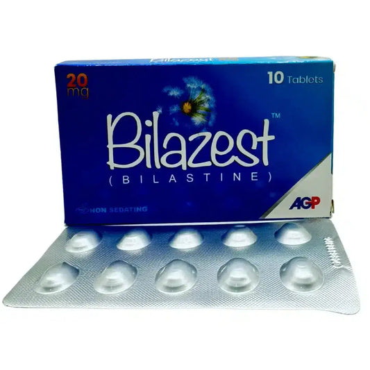 Bilazest 20mg (10 Tablets) - Non-Sedating Allergy Relief - AGP