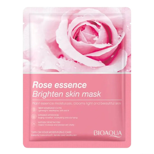 BioAqua Rose Essence Facial Mask ��� Brighten & Hydrate Skin