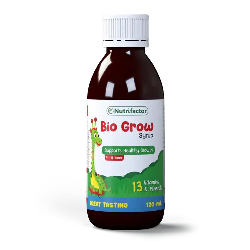 Bio Grow Syrup bottle for kids growth and appetite support