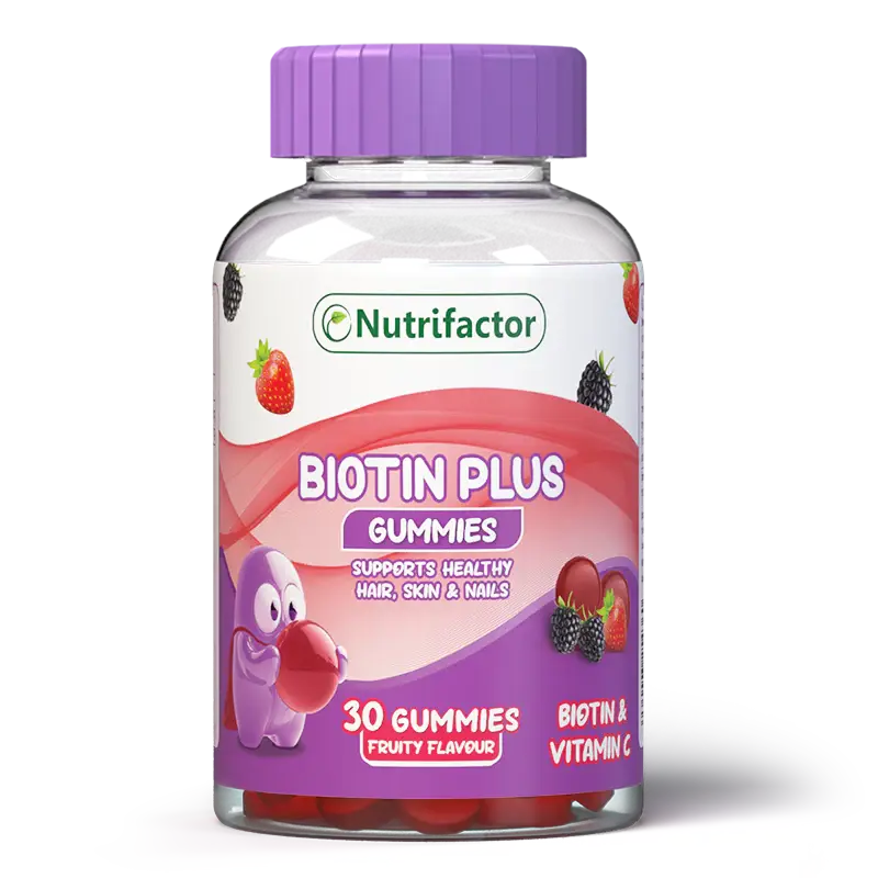 Biotin Plus Gummies for Hair Growth & Shine Support