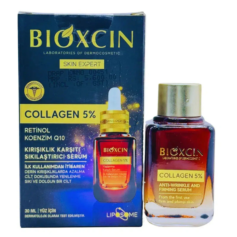 Bioxcin Collagen 5% Retinol Coenzyme Anti-Wrinkle & Firming Serum (30ml)