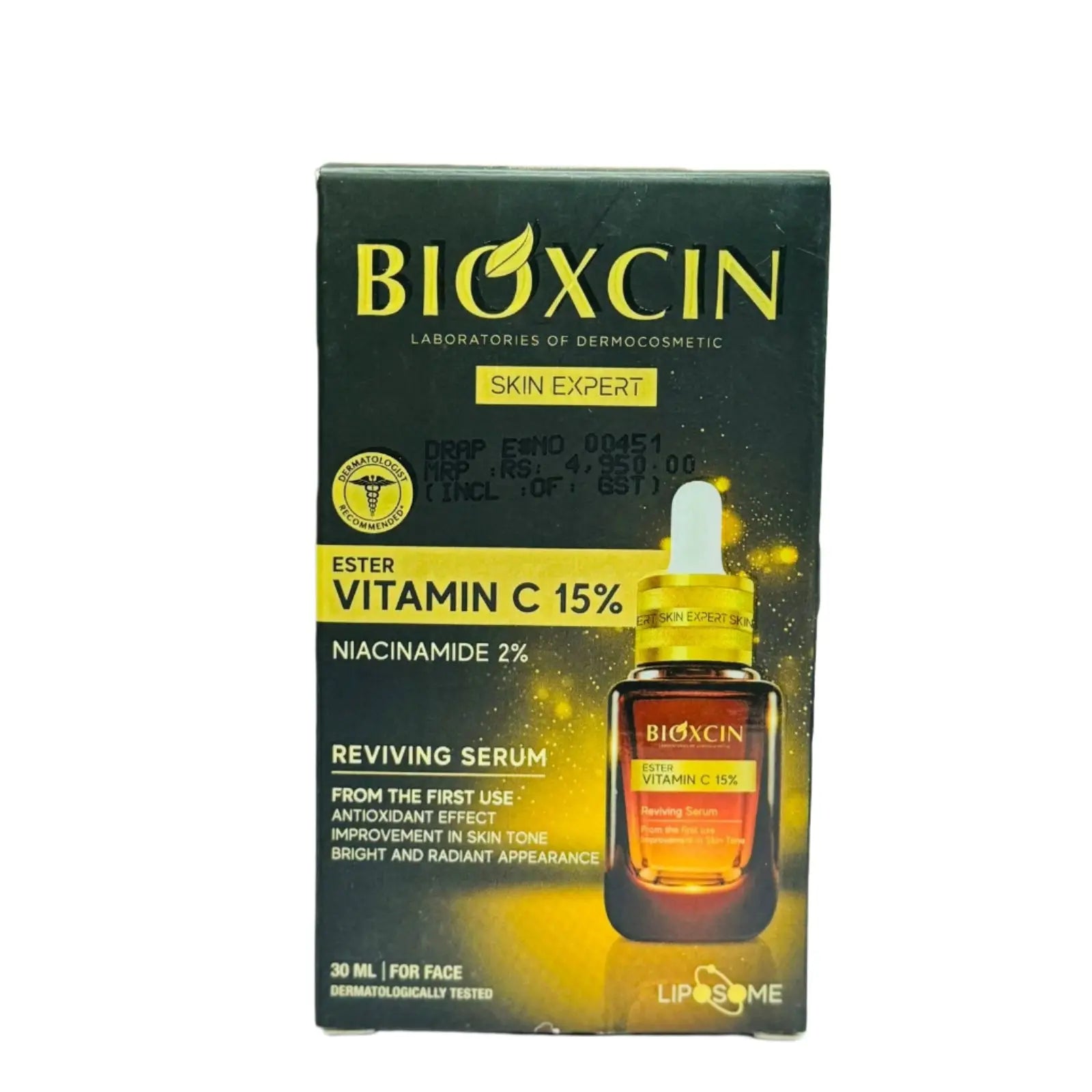 Bioxcin Vitamin C 15% Serum — liposomal formula for dark spots and hyperpigmentation