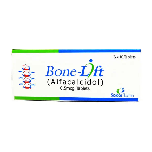 Bone Lift 0.5mcg Tablets – Alfacalcidol for Calcium & Bone Health 01