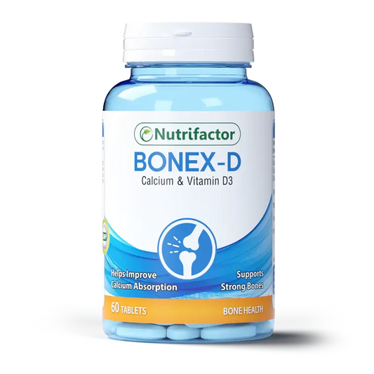 Bonex-D 60 Tablets – Calcium and Vitamin D Supplement for Bone Health