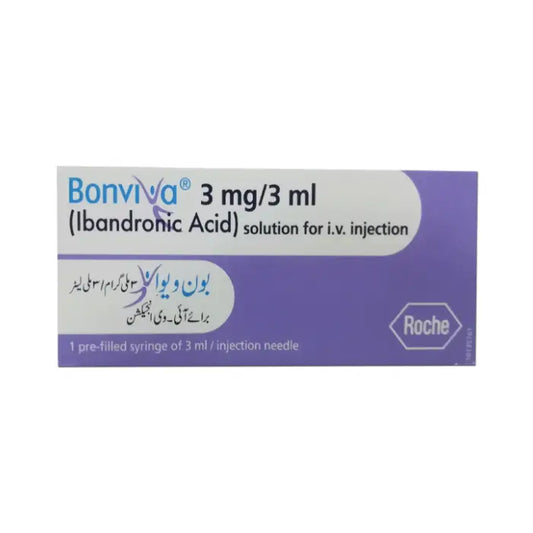 Bonviva Injection 3mg/3mL – Ibandronic Acid for Osteoporosis – Available in Pakistan