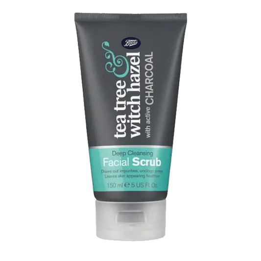 Boots Charcol Facial Wash Infused with Tea Tree & Witch Hazel - 150ml