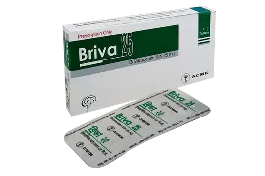 Brivace 25mg Tablets – Brivaracetam Initiation Dose for Epilepsy | Derma.pk