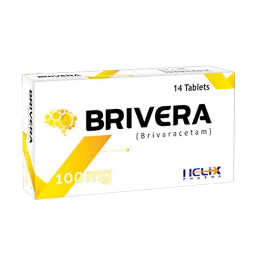 Brivera 100mg Tablet 14s – Brivaracetam Anticonvulsant for Epilepsy – Available in Pakistan