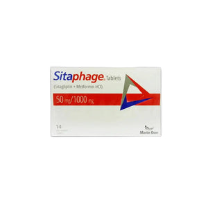 Sitaphage 50/1000mg Tablets — Sitagliptin & Metformin for Type 2 Diabetes