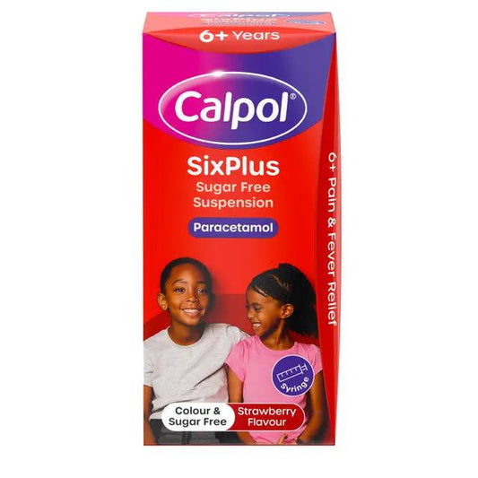 Calpol Six Plus Sugar Free 100ml – Paracetamol for Pain & Fever