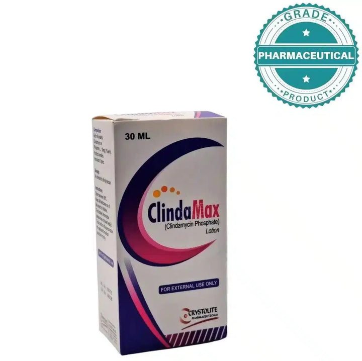 ClinMax Lotion (Clindamycin Phosphate) 1% - Effective Skin Care Solution CRYSTOLITE