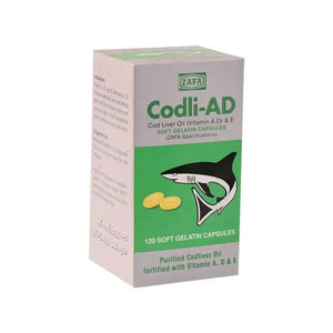 Codli AD Capsules — Cod Liver Oil with Vitamins A & D Supplement