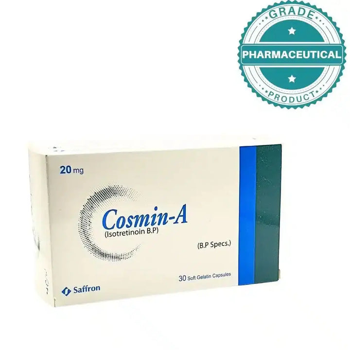 COSMIN-A CAPSULES (ISOTRETINOIN B.P) 20mg Saffron