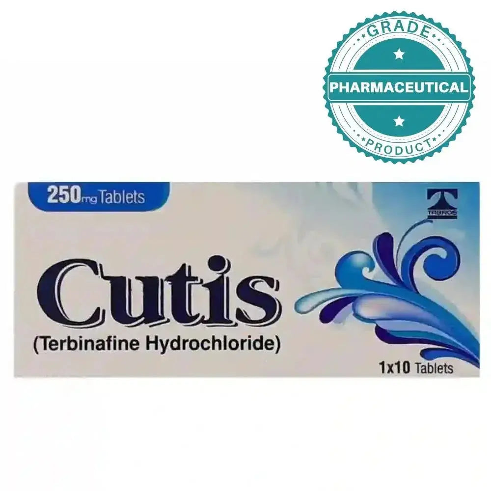Cutis Tablets 250mg (Terbinafine Hydrochloride) Pack of 20 Tablets