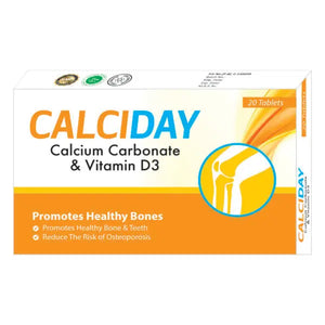 Calciday Tablets – Bone & Muscle Health with Calcium & Vitamin D