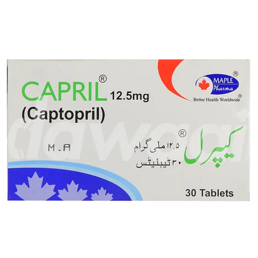 Capril 12.5mg Tablet – Captopril for Hypertension and Heart Protection