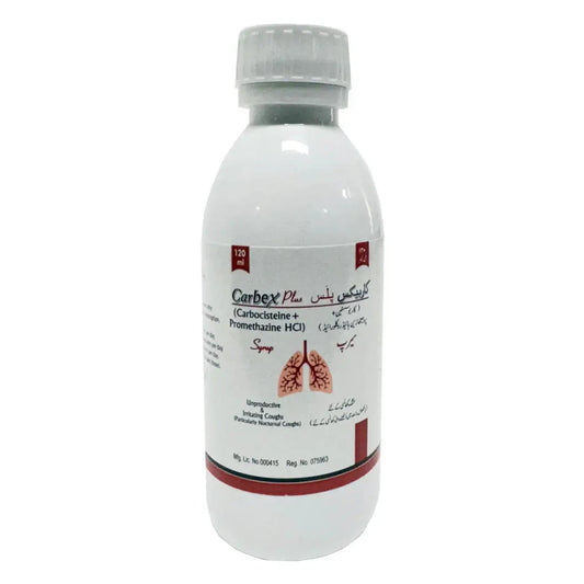 Carbex 100mg/5ml Syrup 120ml - Carbocisteine Paediatric Mucolytic – Available in Pakistan