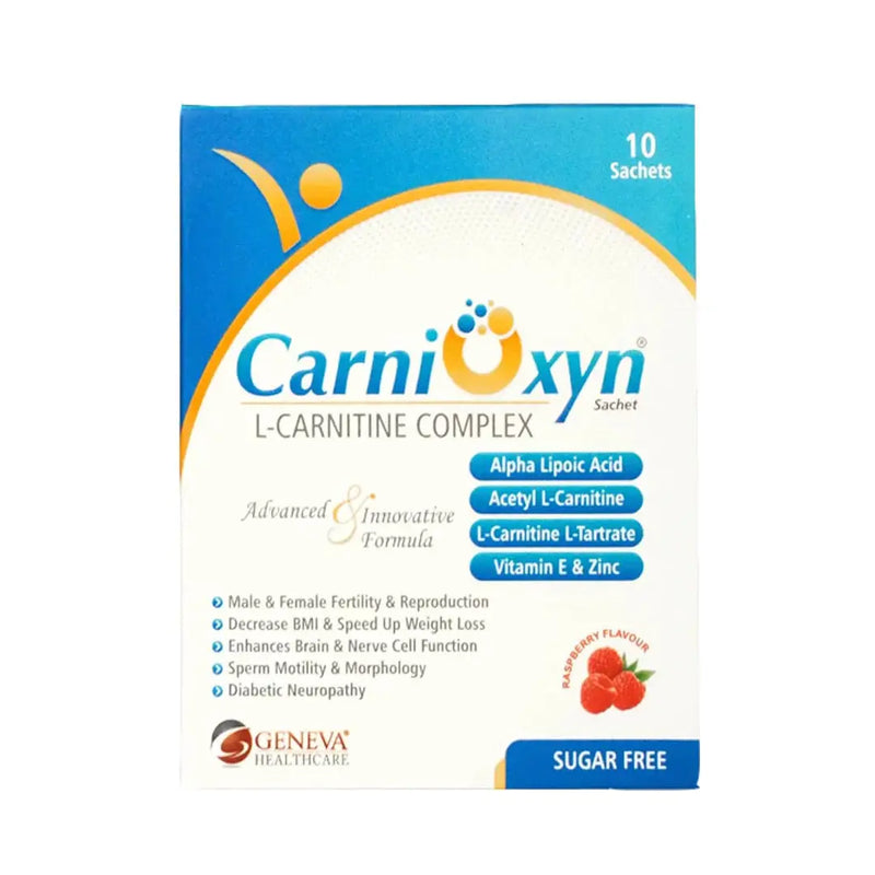 Carnioxyn Sachet – L-Carnitine Complex for Energy & Fat Metabolism