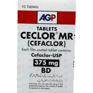 Ceclor MR Tablets 375mg (Cefaclor) - AGP Pharma | derma.pk