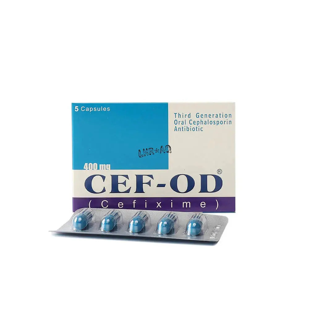 Cef Od 400mg Capsules — Cefixime oral cephalosporin antibiotic available at Derma.pk