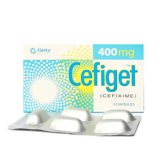 Cefiget Capsules 400mg (5 Capsules) - Getz Pharma | derma.pk