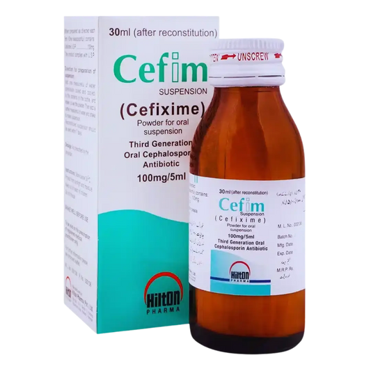 Cefim Suspension 100mg/5ml - derma.pk