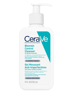 CeraVe Blemish Control Face Cleanser with 2% Salicylic Acid & Niacinamide for Blemish-Prone Skin 236ml
