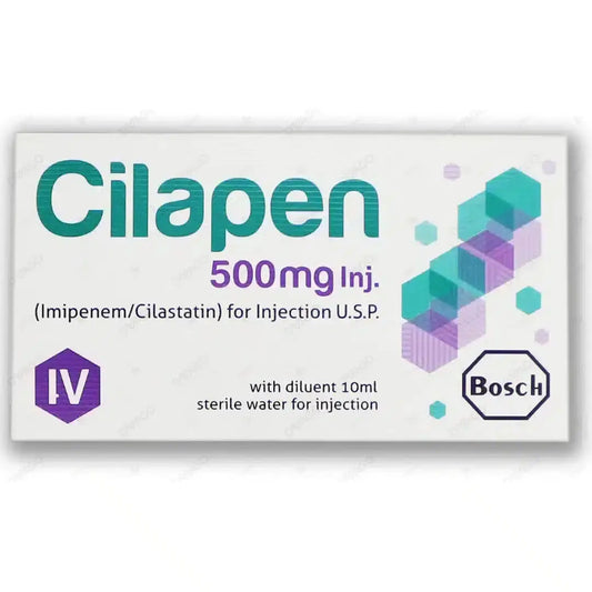 Cilapen IV Injection 500mg (Imipenem/Cilastatin) Bosch Pharmaceuticals | derma.pk