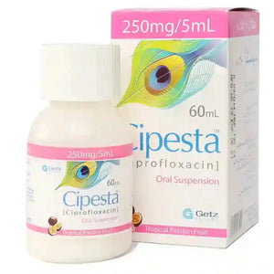 Cipesta 60ml Oral Suspension 250mg/5ml (Ciprofloxacin) - derma.pk