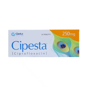 Cipesta Tablets 250mg (Ciprofloxacin) - Getz Pharma | derma.pk