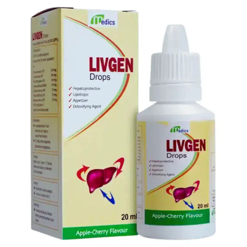 Livgen Drops 20ml - Appetite & Liver Support for Kids- derma.pk