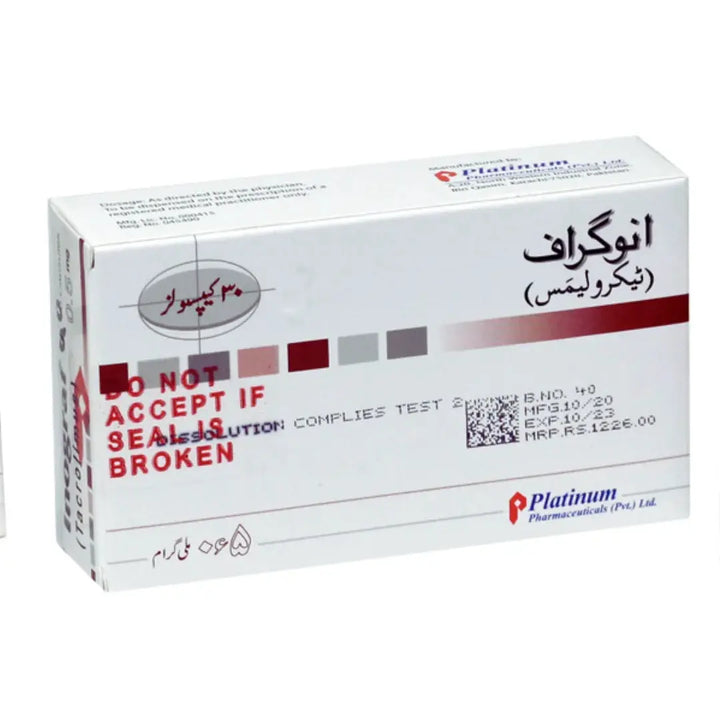 Inograf Capsules 0.5mg (10 Capsules) - Immunosuppressant - derma.pk