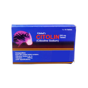 Citolin 500mg Tablets 12's – Citicoline Neuroprotective Brain Medicine