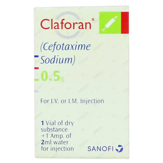 Claforan IV/IM Injection 0.5g (Cefotaxime) - Sanofi-Aventis | derma.pk