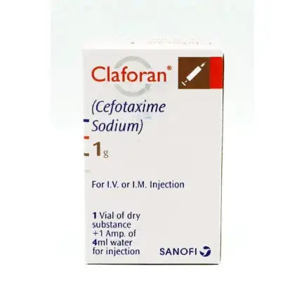 Claforan IV Injection 1g ��� Cefotaxime Sodium for Bacterial Infections