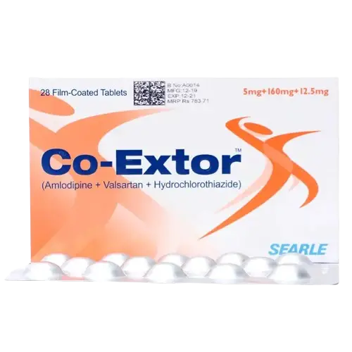 Co-Extor Tablets 5/160/12.5mg – Amlodipine/Valsartan/HCT