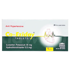 Co Eziday 50mg Tablets (Losartan + HCTZ) for High Blood Pressure