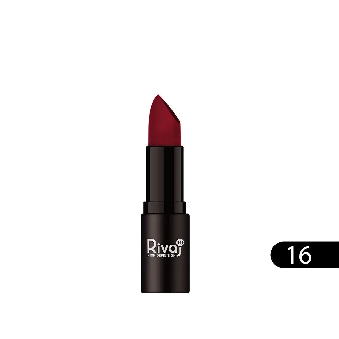 Rivaj HD Lipstick Color Crush Matte Shade 16 – For Bold, Vibrant Lips – Available in Pakistan