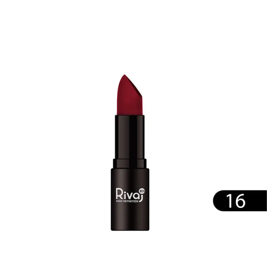 Rivaj HD Lipstick Color Crush Matte Shade 16 – For Bold, Vibrant Lips – Available in Pakistan