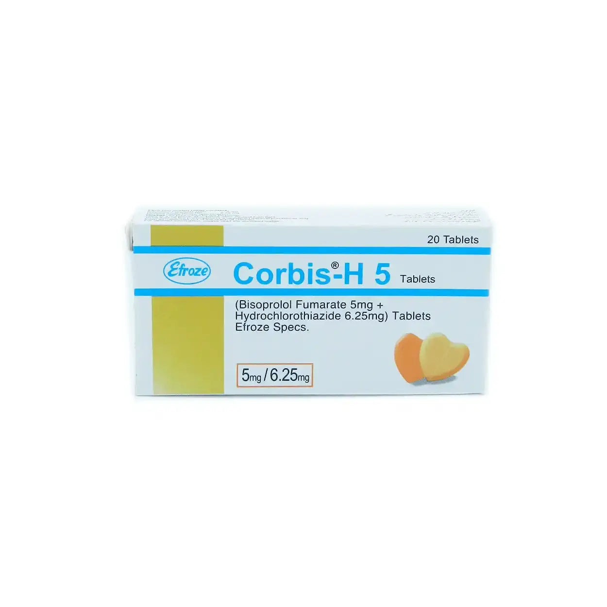 Corbis Tablets 5mg – Bisoprolol for Hypertension & Heart Failure – Available in Pakistan