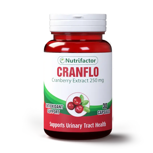 Nutrifactor Cranflo Cranberry Capsules for UTI & Bladder Wellness – Available in Pakistan