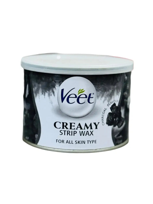 Veet Creamy Strip Wax Charcoal – Deep-cleansing body hair removal strip wax | Derma.pk