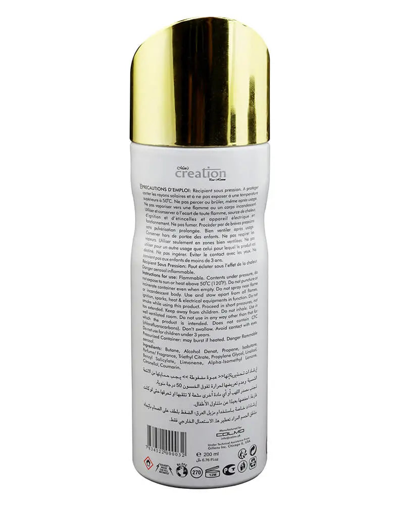 Body Spray Men’s Creation By Colmo