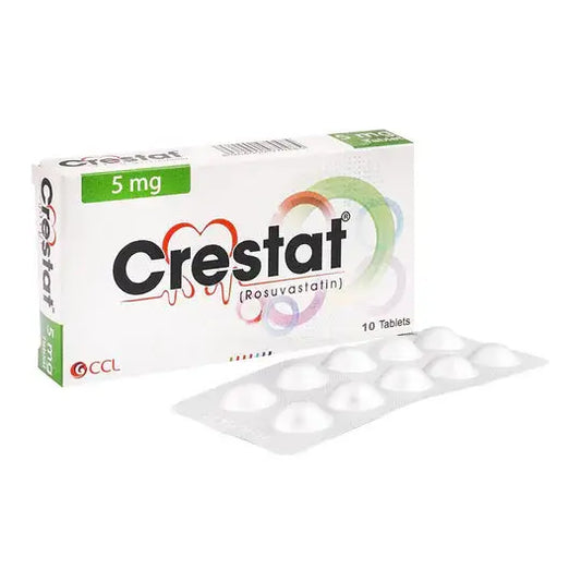 Crestat 5mg Tablets 10's – Rosuvastatin for Cholesterol Management – Available in Pakistan