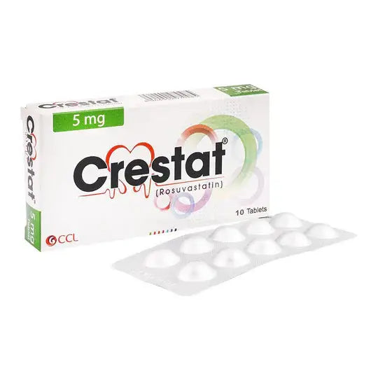 Crestat 5mg Tablets 10's – Rosuvastatin for Cholesterol Management
