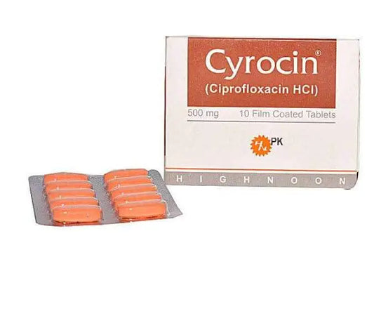 Cyrocin Tablets 500mg ��� Ciprofloxacin HCl for Bacterial Infection Treatment