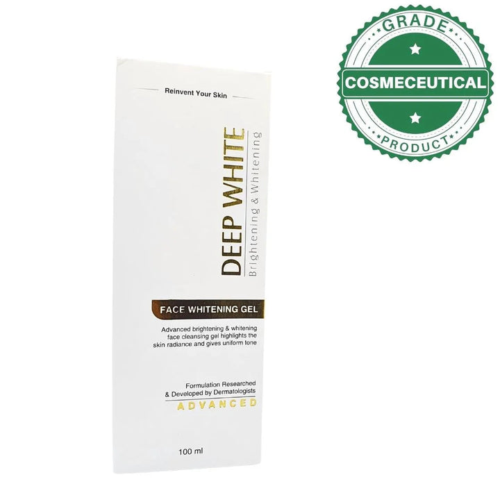 White Face Cream for Radiant Skin - Deep White Gel 100ml Asra Derm pharma